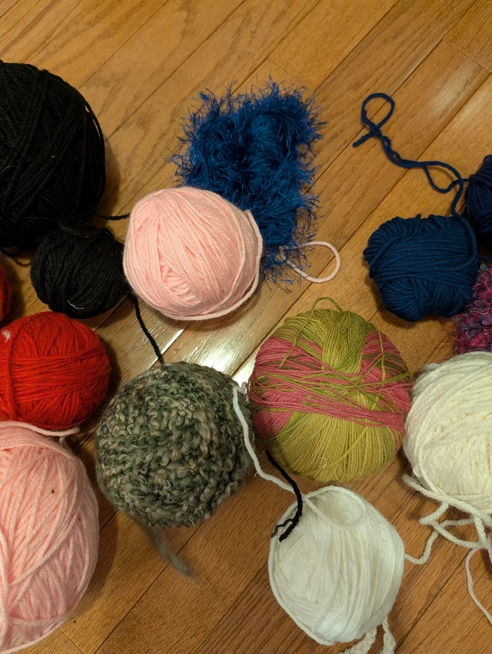 Destash Mixed YARN Lot Crochet Knit GIFT  Bundle Crafts Various Weights/Colors